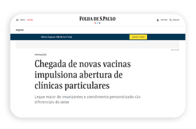 Reportagem da Folha de São Paulo Sobre Vacinas